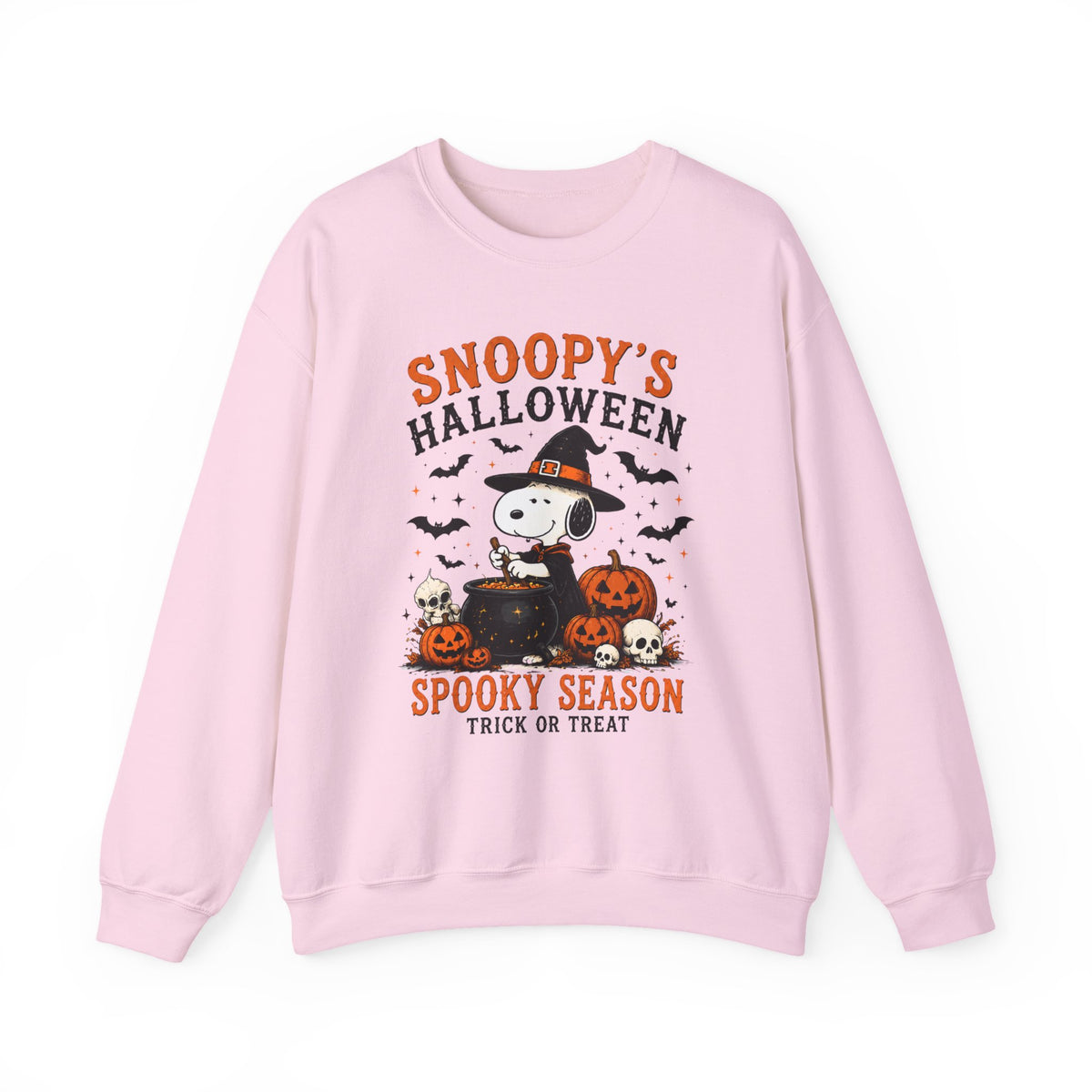 Snoopy Halloween Crewneck Sweatshirt – Spooky Season Trick-or-Treat Design