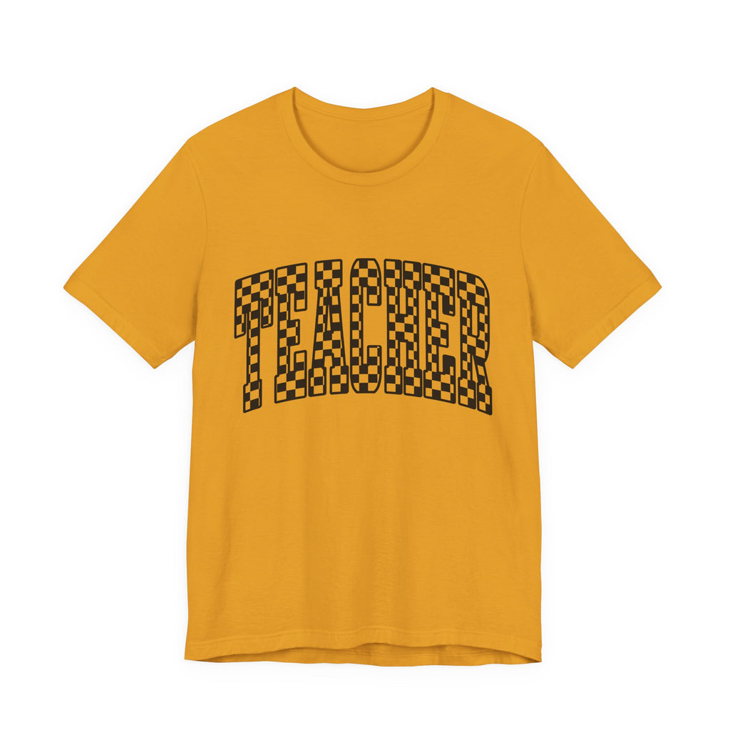Teacher Checkerboard Graphic Tee