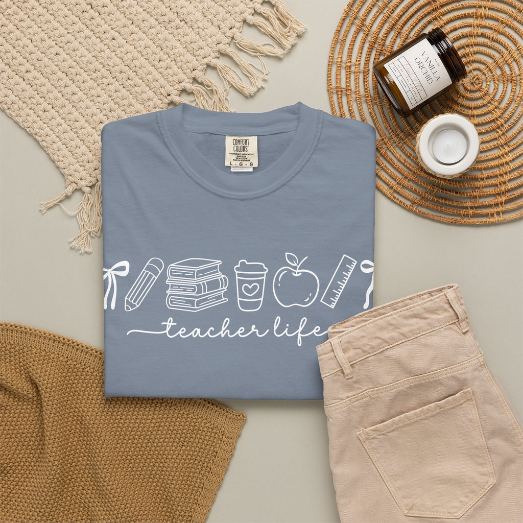 Teacher T-Shirt — Minimal Vintage Cream Tee