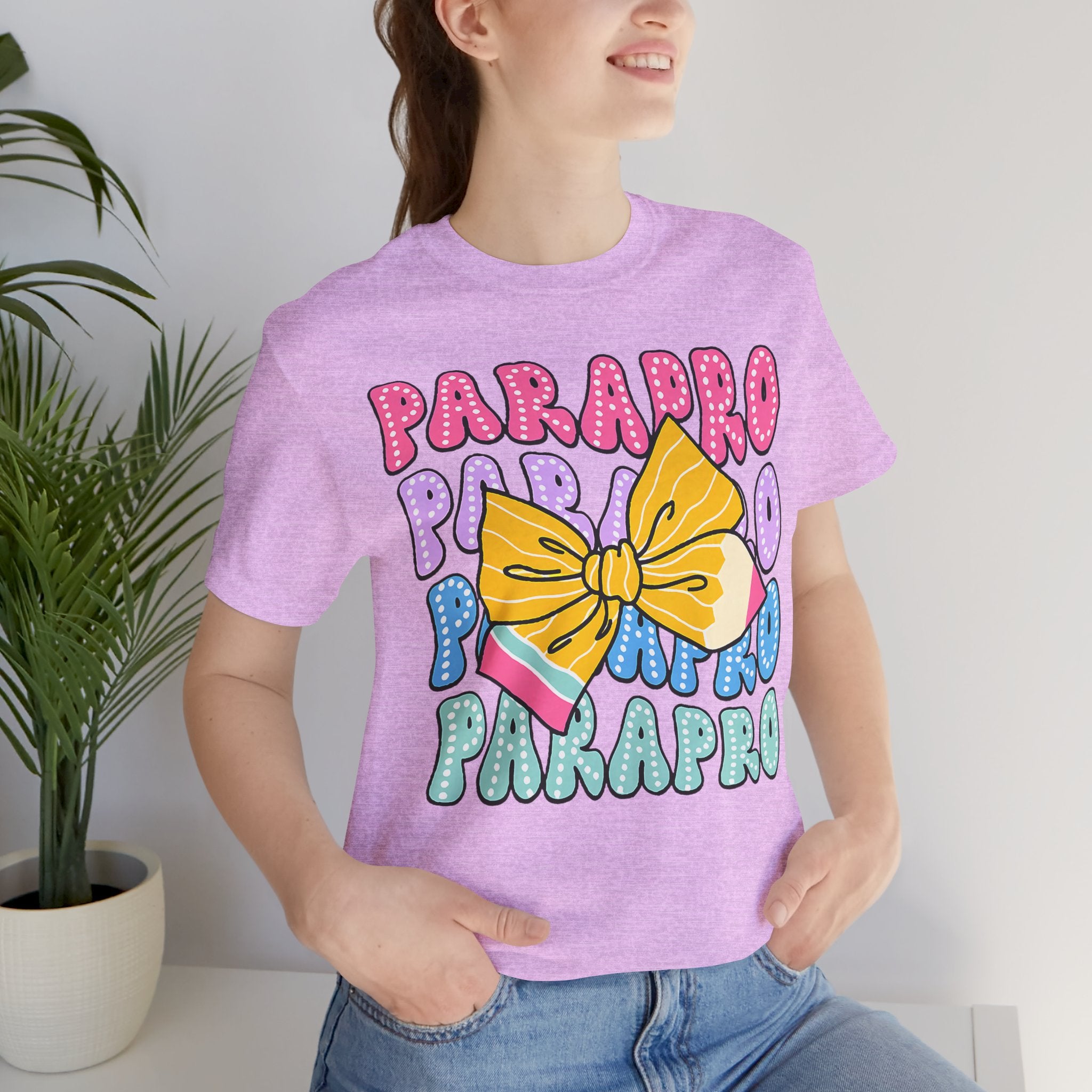 Parapro T-Shirt — Colorful Paraprofessional Bow Tee