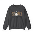 Spooky Season Sweatshirt - Leopard Print Ghost Halloween Crewneck