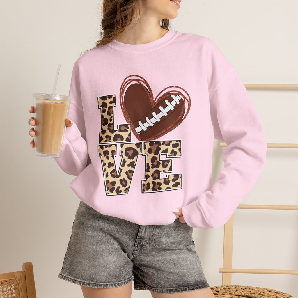Football Love Leopard Sweatshirt