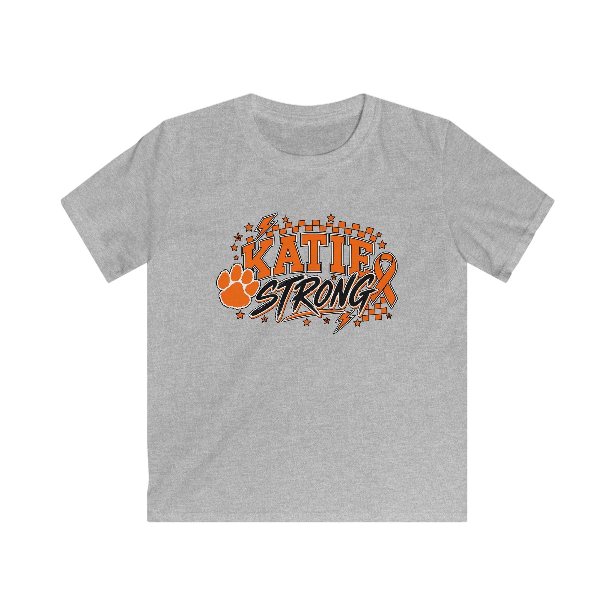 Kids "Katie Strong" Paw Print Support Tee