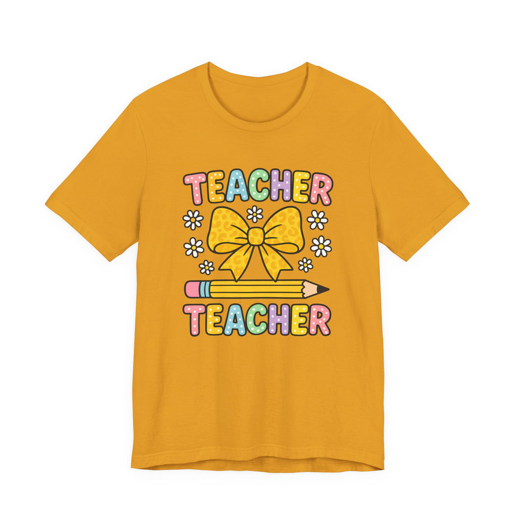 Teacher Bow Pencil T-Shirt