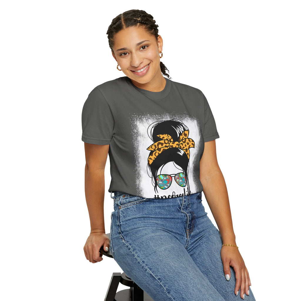 Para Life Graphic Tee — #paralife Sunglasses Messy Bun Shirt for Moms