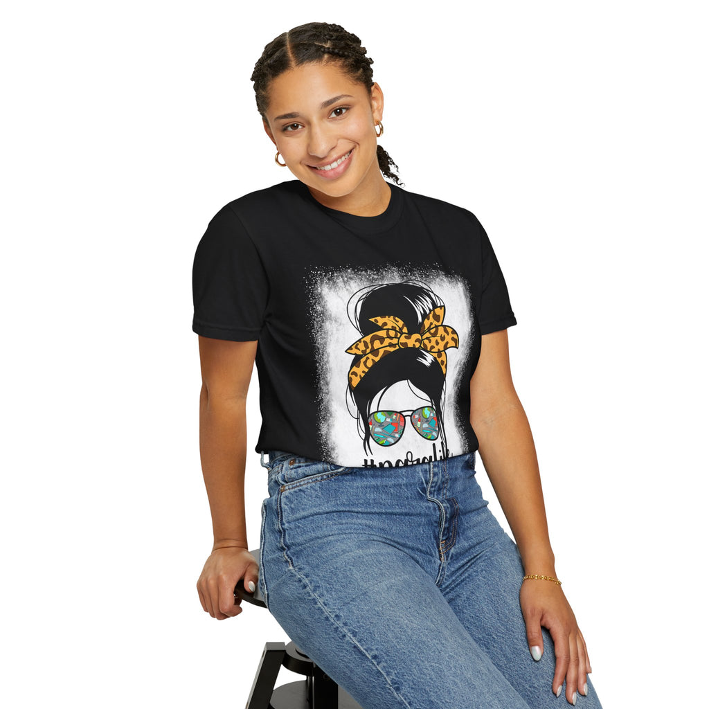 Para Life Graphic Tee — #paralife Sunglasses Messy Bun Shirt for Moms