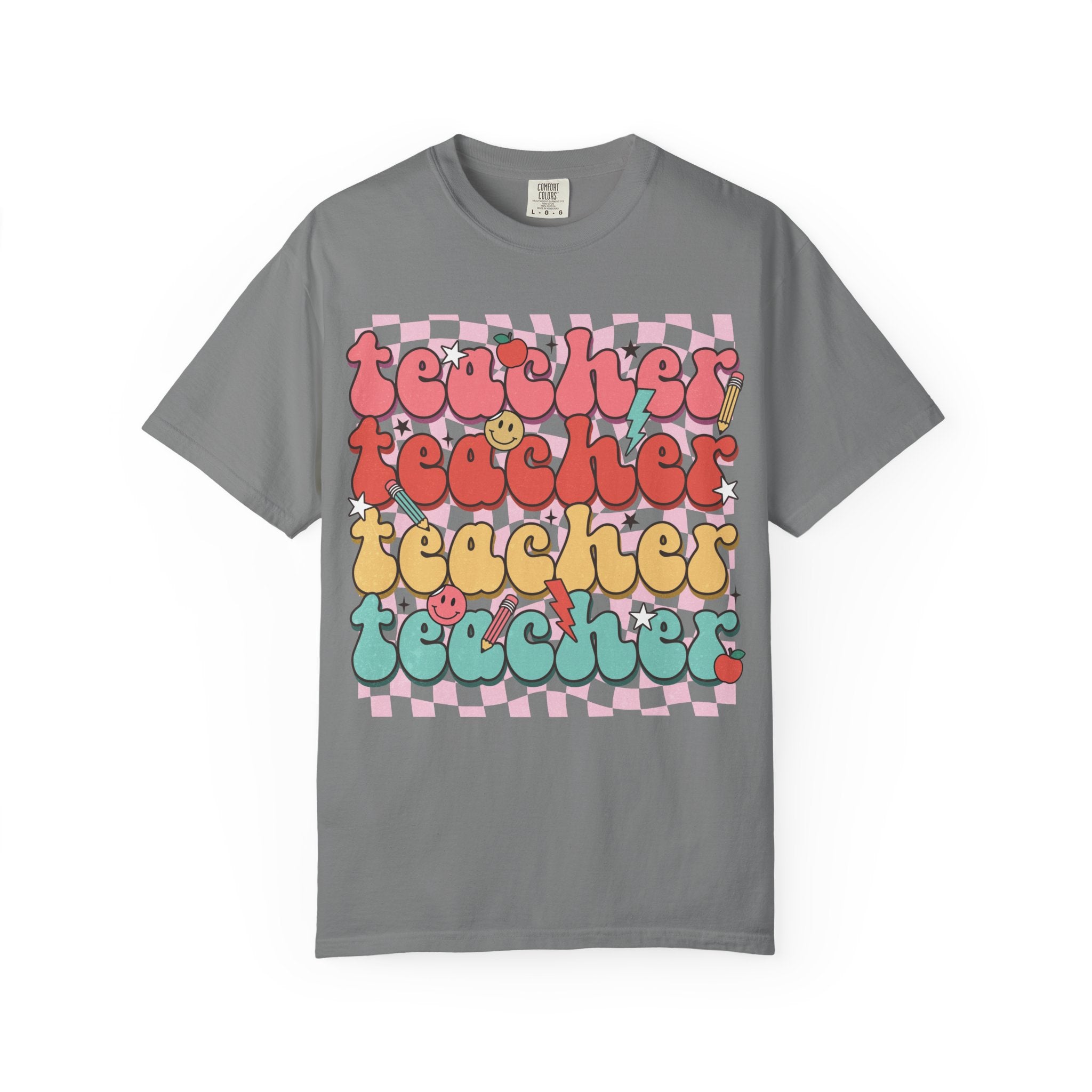Retro Teacher Smile T-shirt