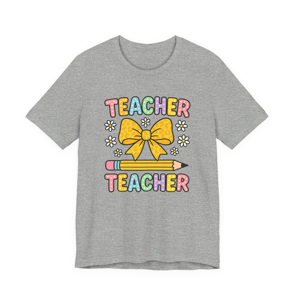 Teacher Bow Pencil T-Shirt