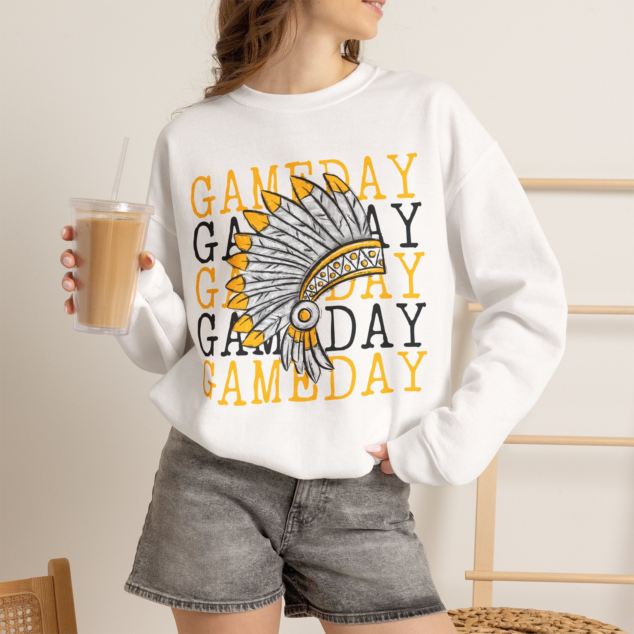 Gameday Crewneck Indians Sweatshirt