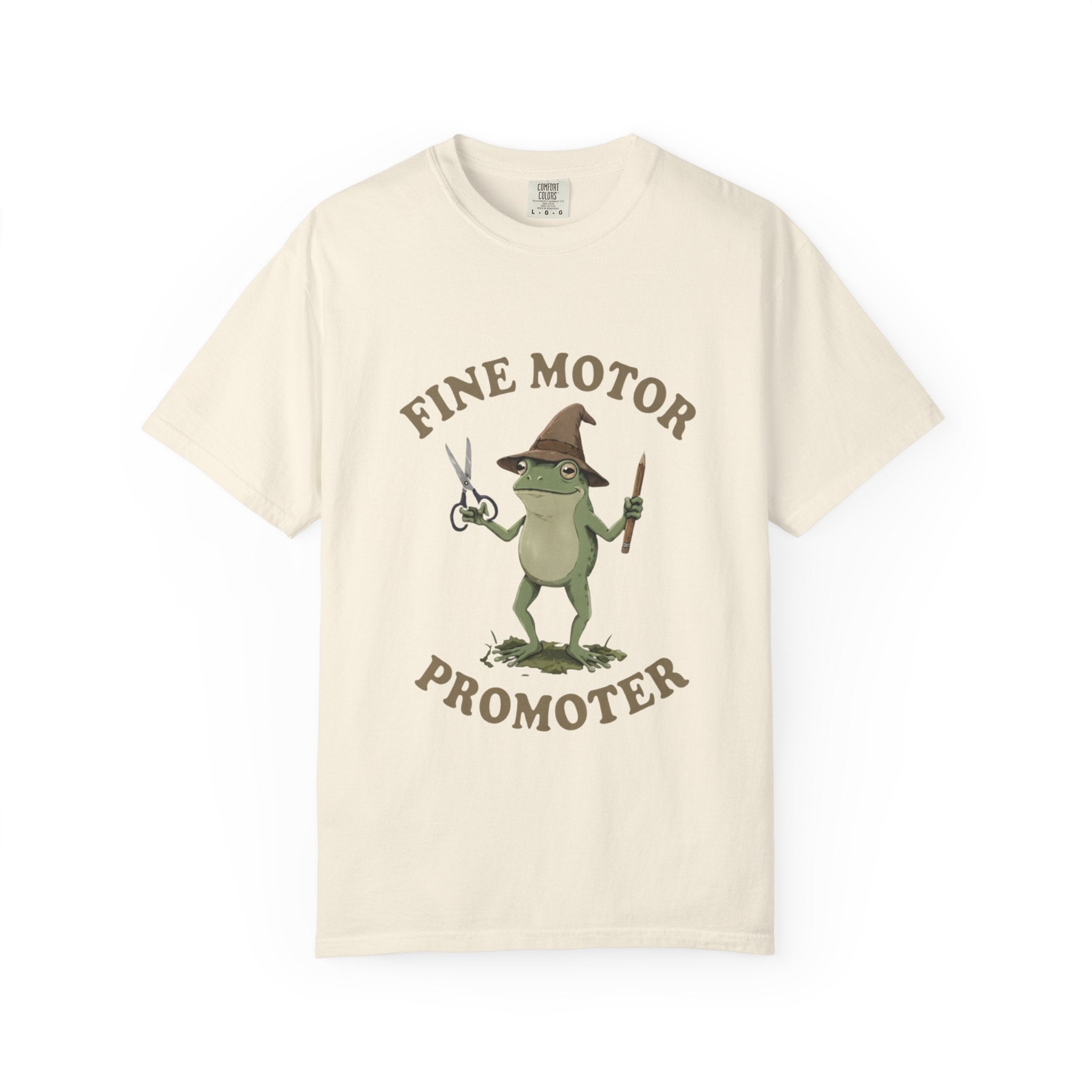Fine Motor Promoter T-Shirt — Cute Frog Teacher Occupational Therapy Tee