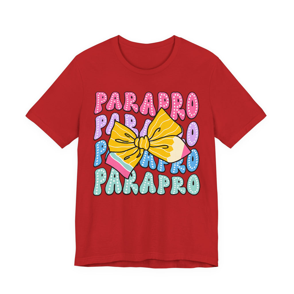 Parapro T-Shirt — Colorful Paraprofessional Bow Tee