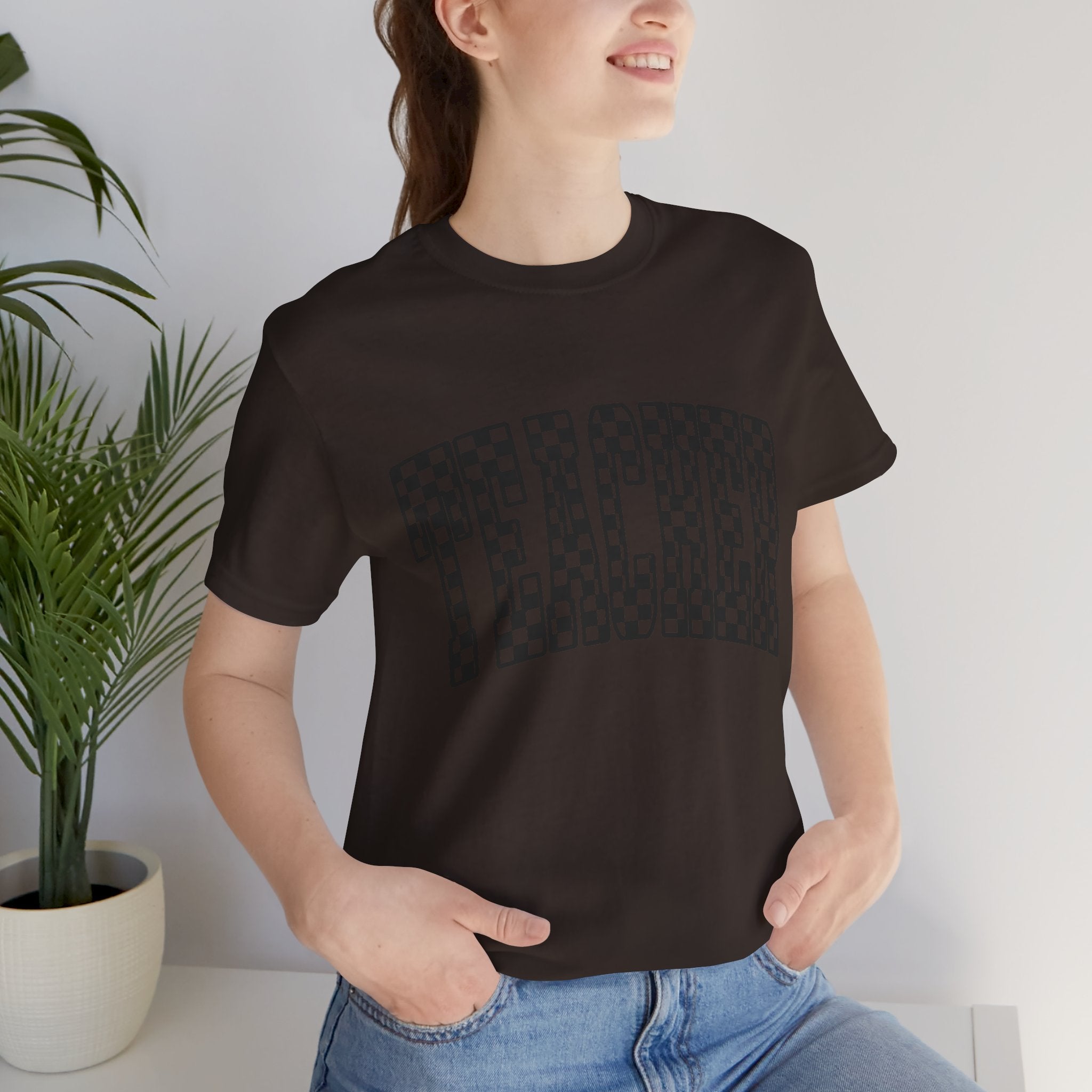Teacher Checkerboard Graphic Tee