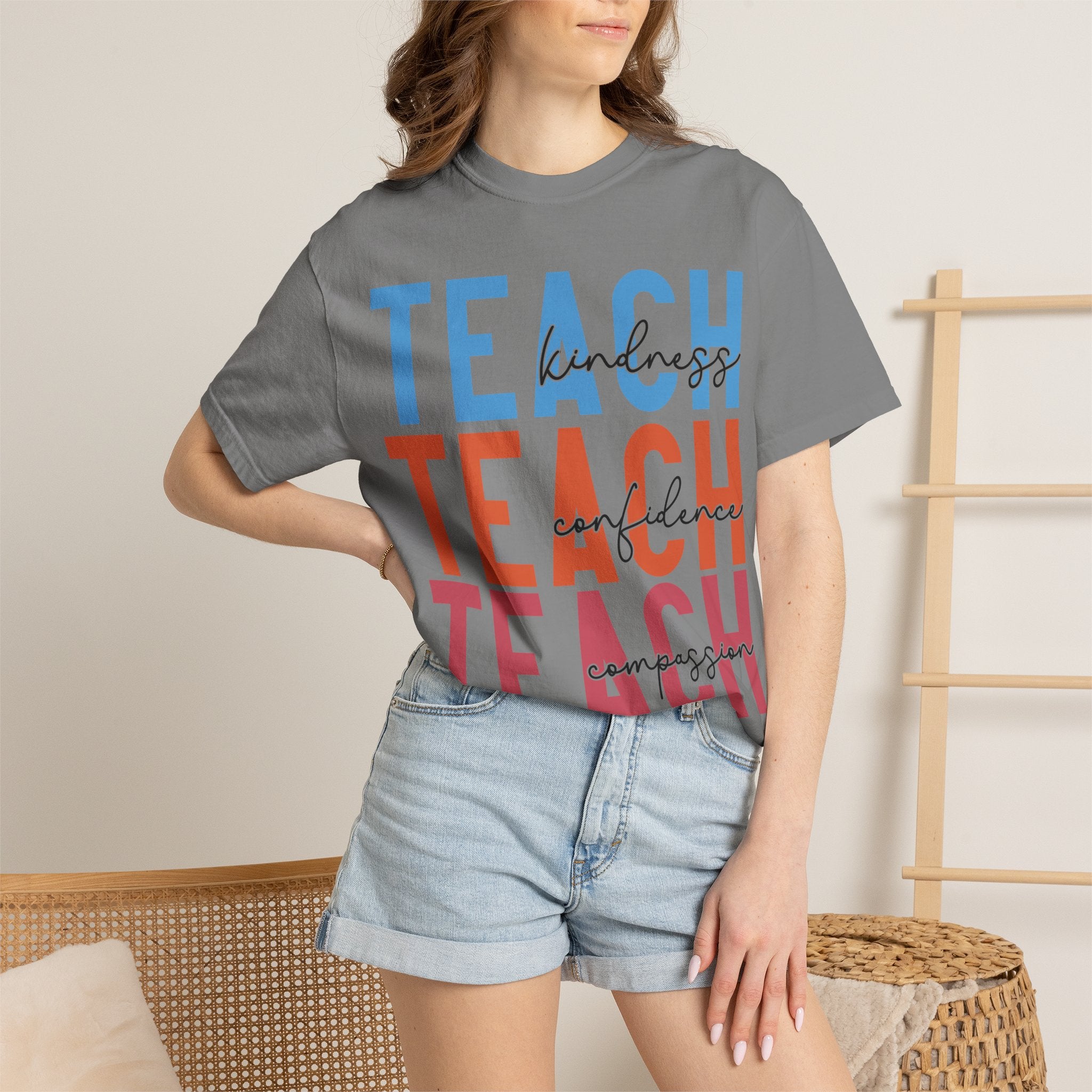 Teach Kindness Graphic Tee — Teacher Appreciation T-Shirt