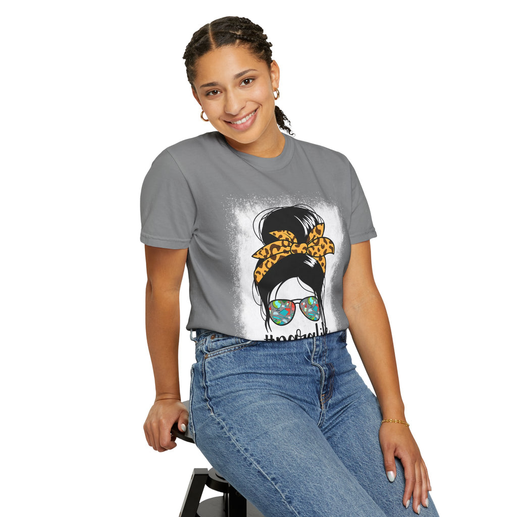 Para Life Graphic Tee — #paralife Sunglasses Messy Bun Shirt for Moms
