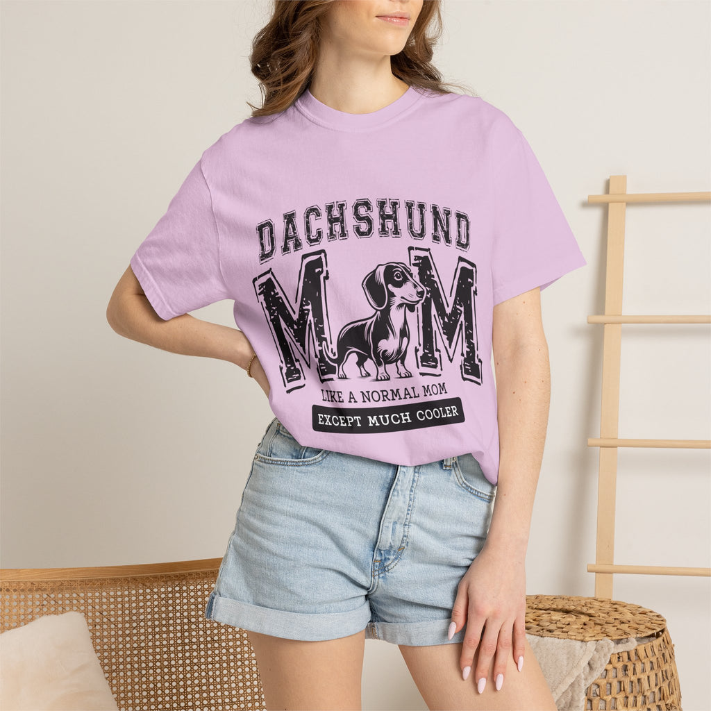 Dachshund Mom T-Shirt — "Like a Normal Mom Except Much Cooler" Dog Lover Tee