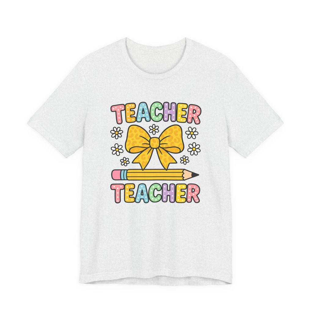 Teacher Bow Pencil T-Shirt