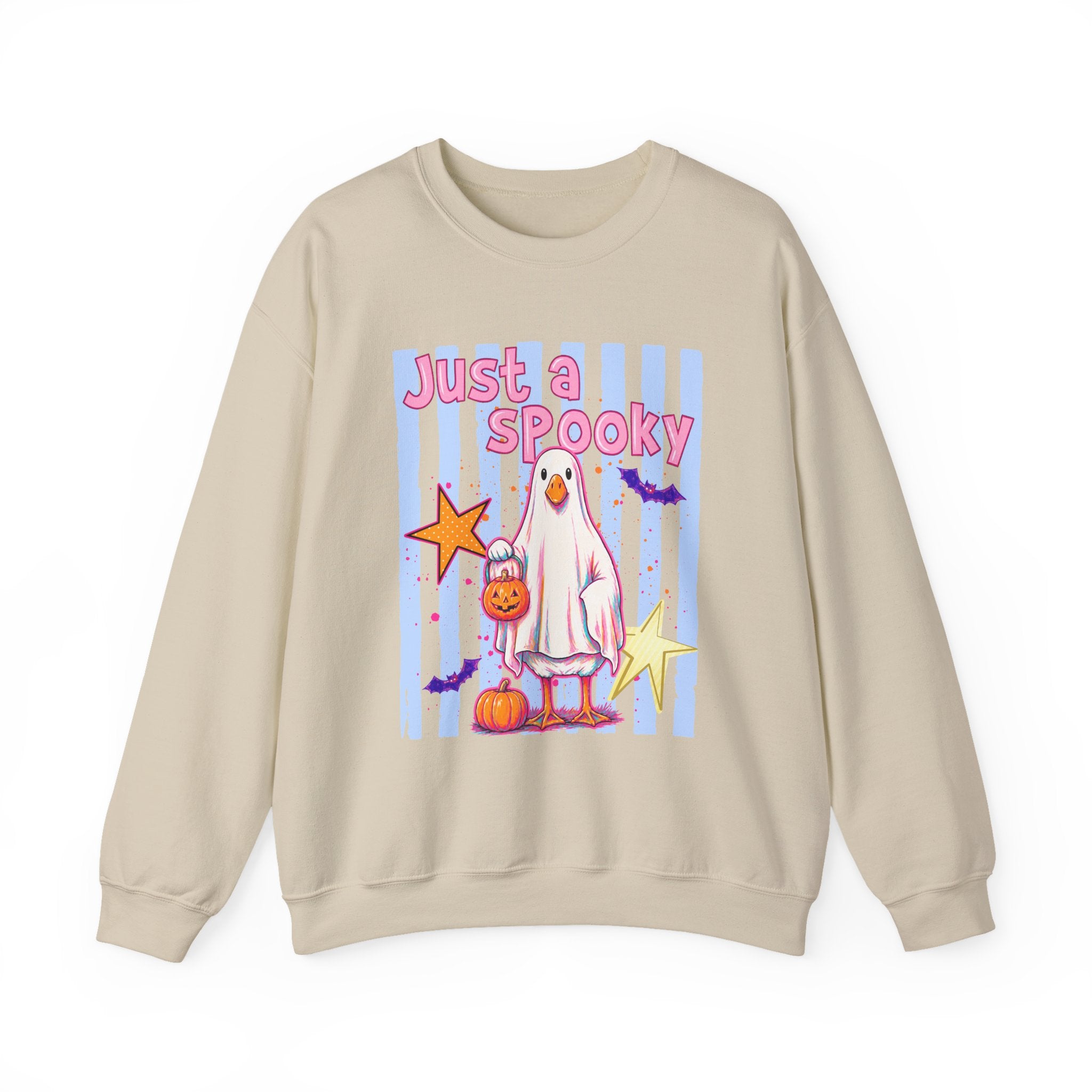 Ghost Costume Sweatshirt — "Just a Spooky" Cute Halloween Crewneck