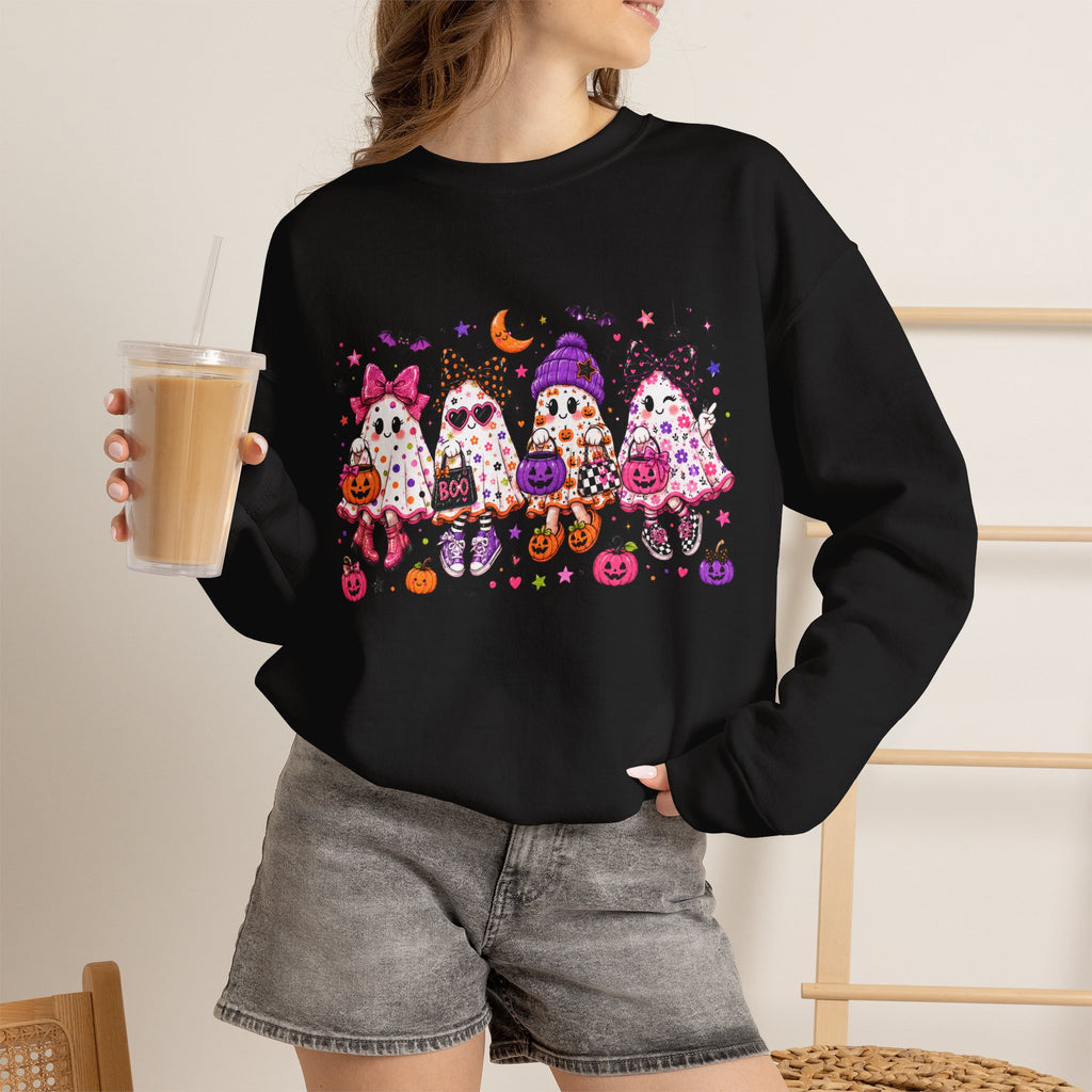 Halloween Gnomes Crewneck Sweatshirt — Cute Trick-or-Treat Gnome Halloween Sweater