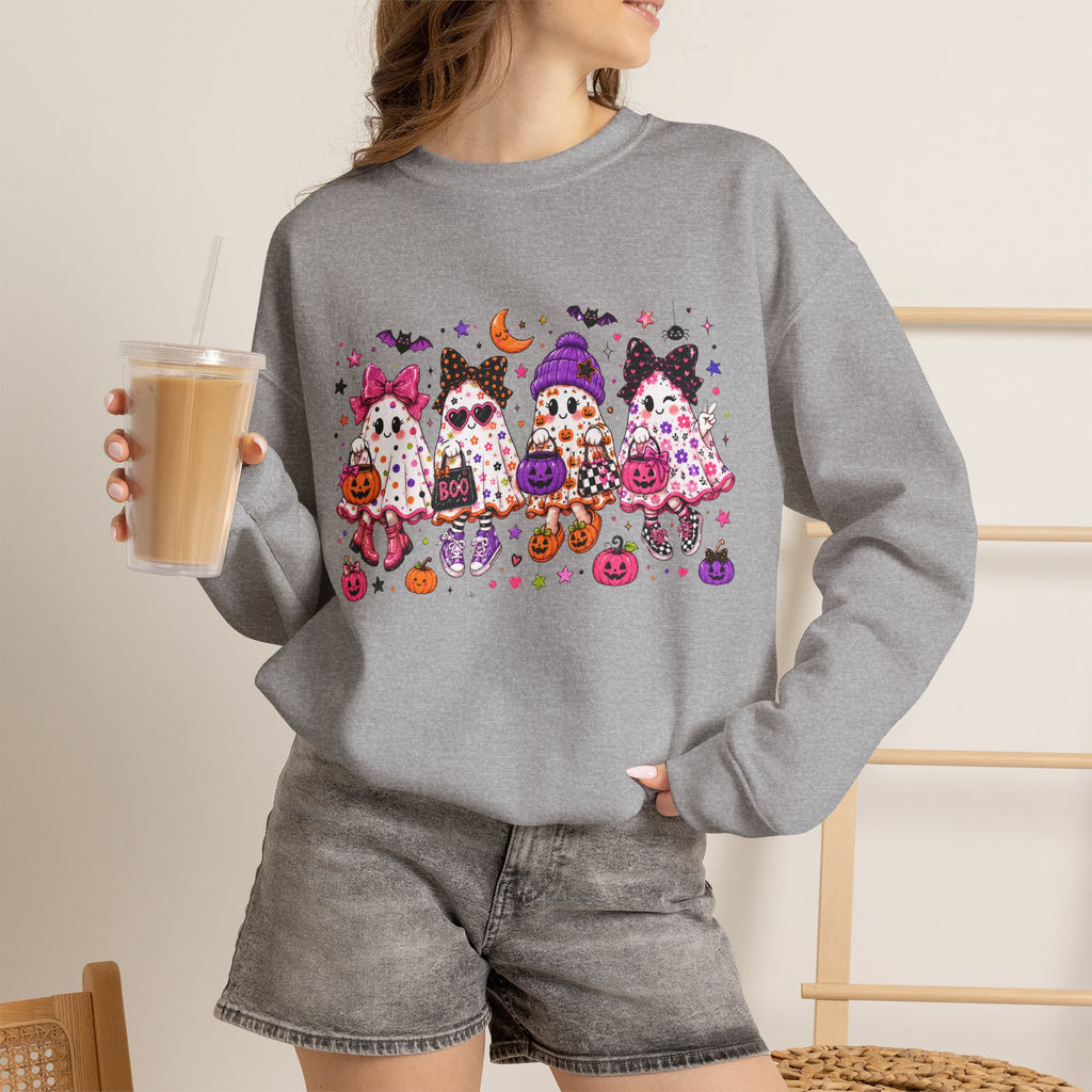 Halloween Gnomes Crewneck Sweatshirt — Cute Trick-or-Treat Gnome Halloween Sweater