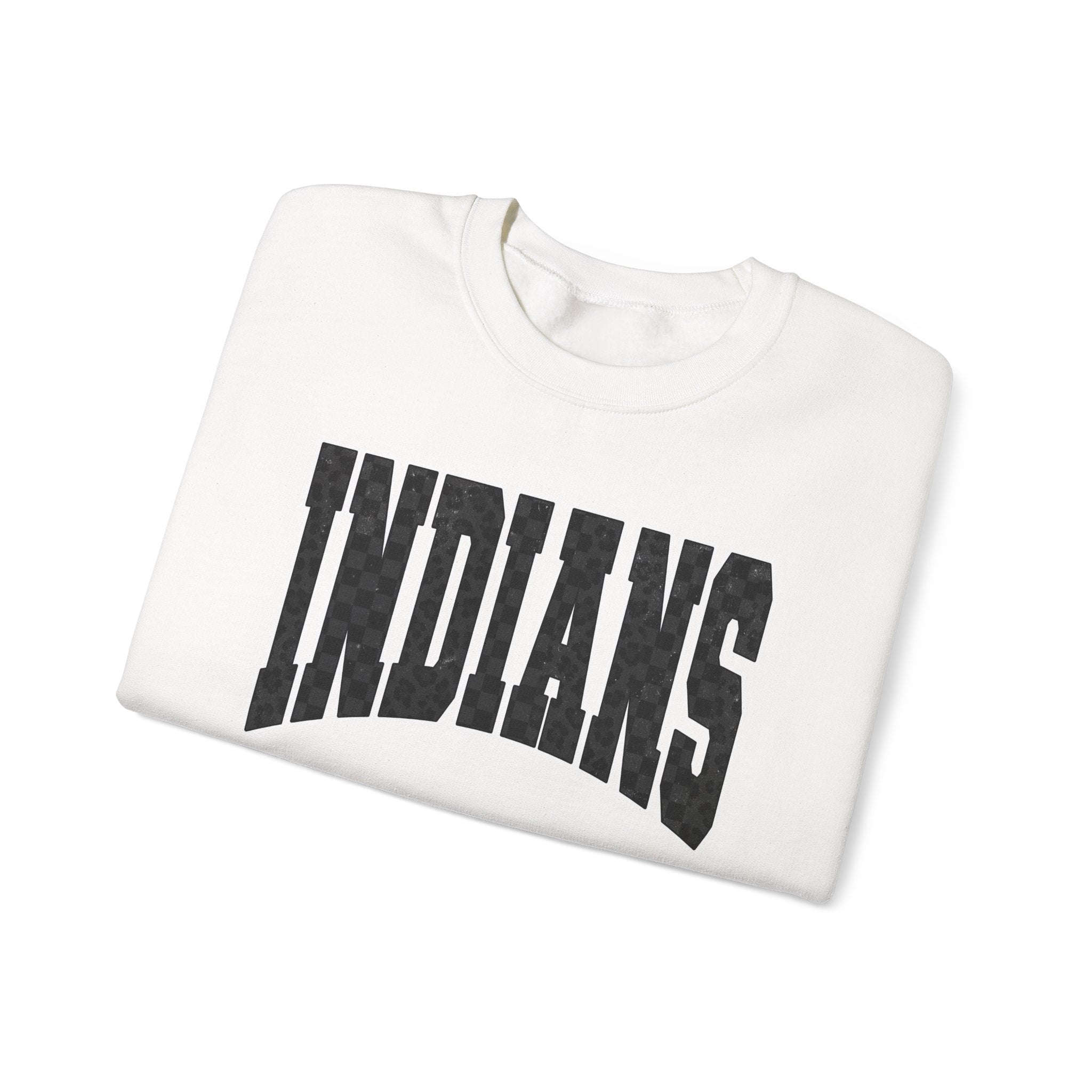 Indians Crewneck Sweatshirt — Vintage Collegiate Logo Pullover