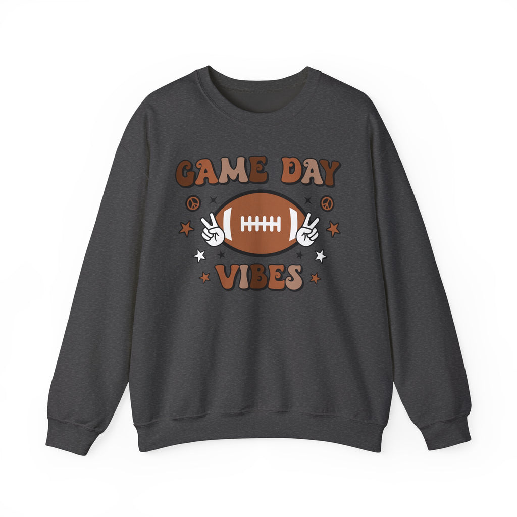 Game Day Vibes Sweatshirt — Retro Football Crewneck