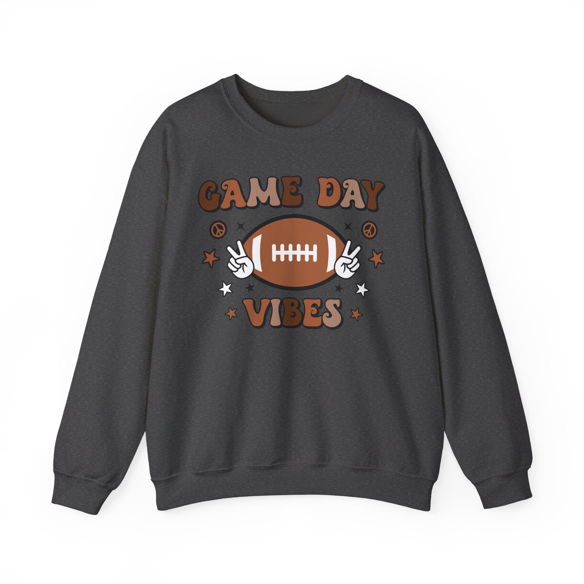 Game Day Vibes Sweatshirt — Retro Football Crewneck
