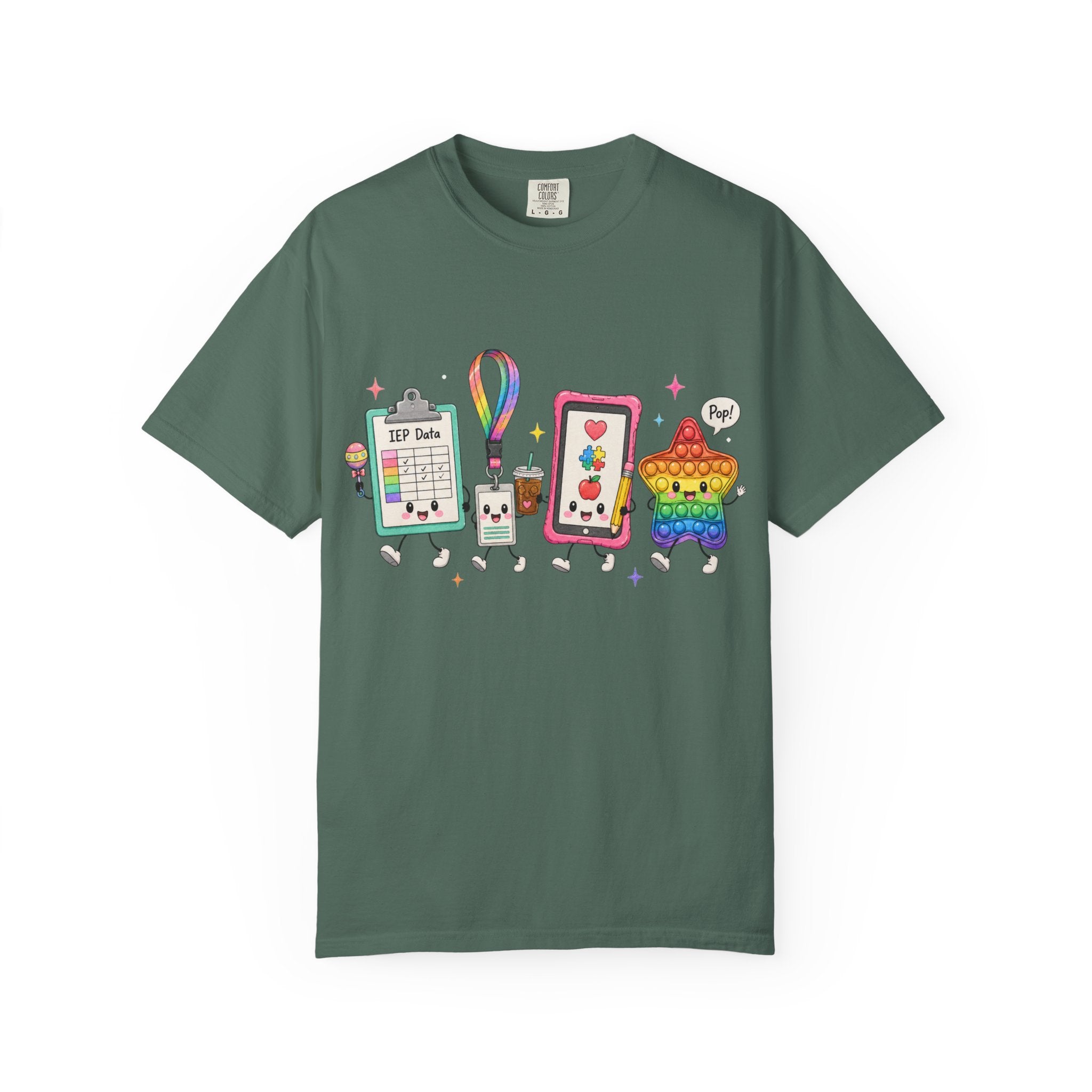 Teacher Tech Friends Graphic T-Shirt — IEP data