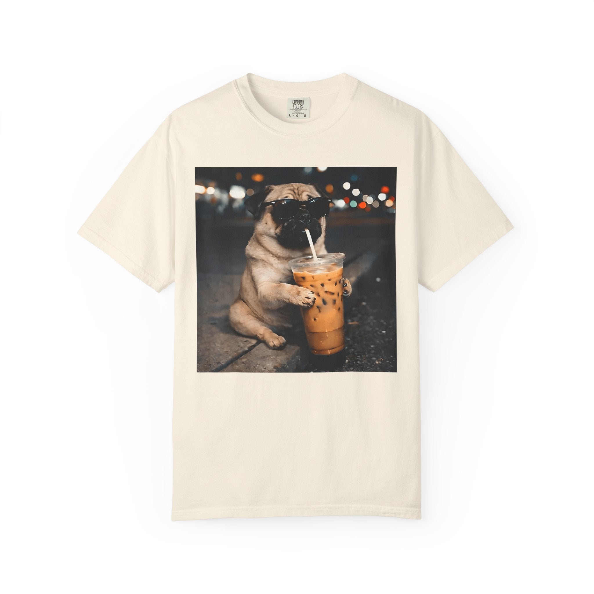 Pug Drinking Boba T‑Shirt — Cute Dog Bubble Tea Graphic Tee