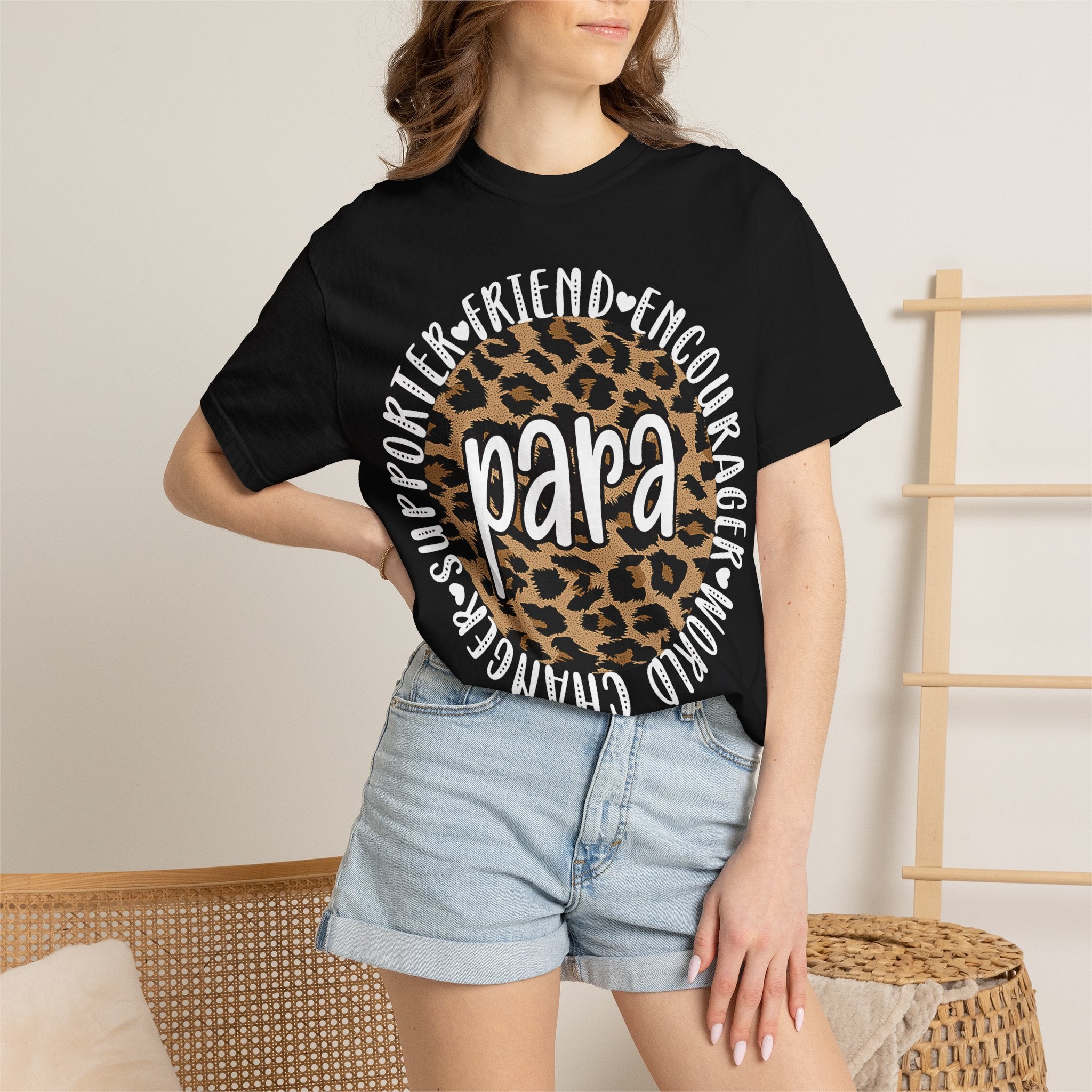 Para Leopard Circle T-Shirt — Supporter, Friend & Encourager Tee