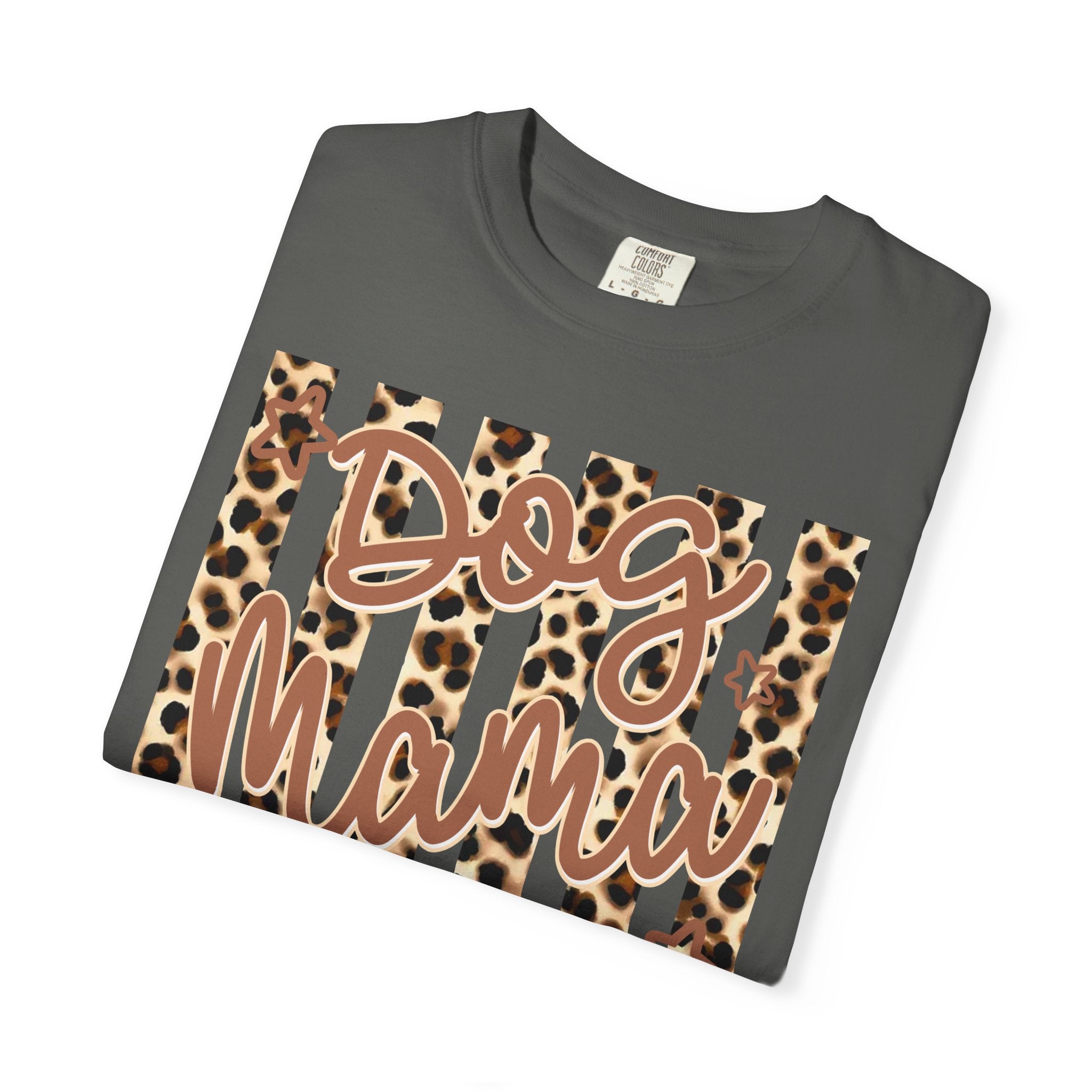 Dog Mama Leopard Flag T-Shirt