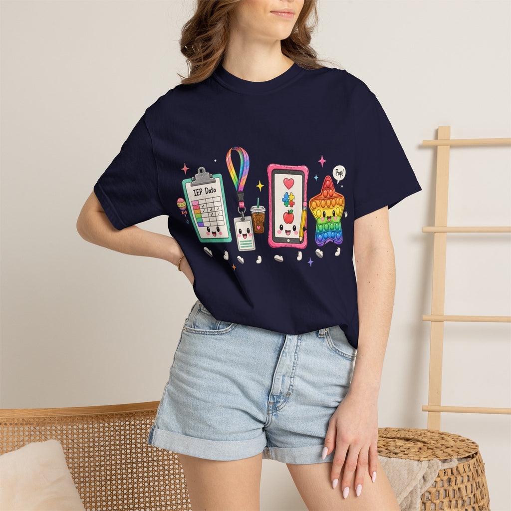Teacher Tech Friends Graphic T-Shirt — IEP data