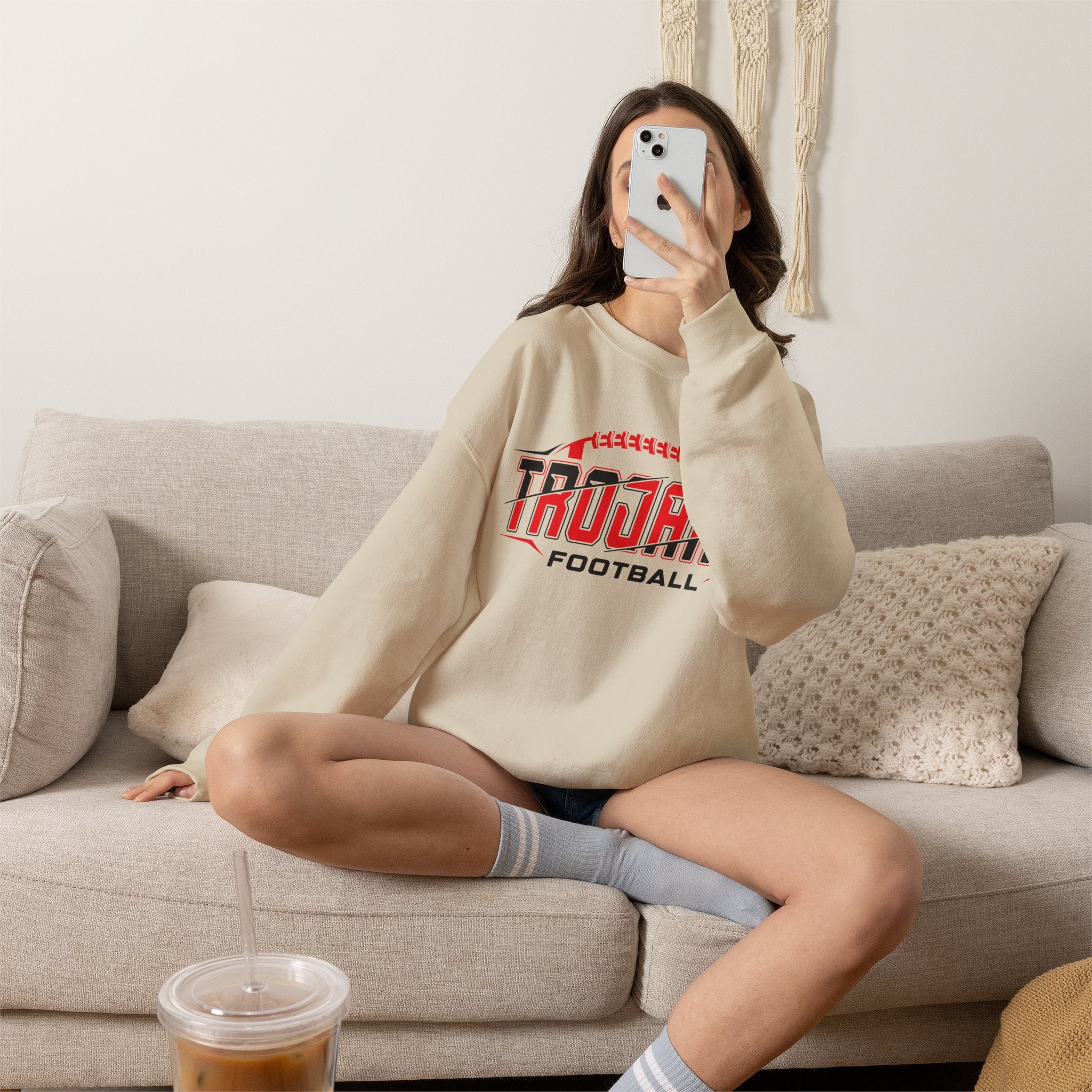 Trojans Football Crewneck Sweatshirt