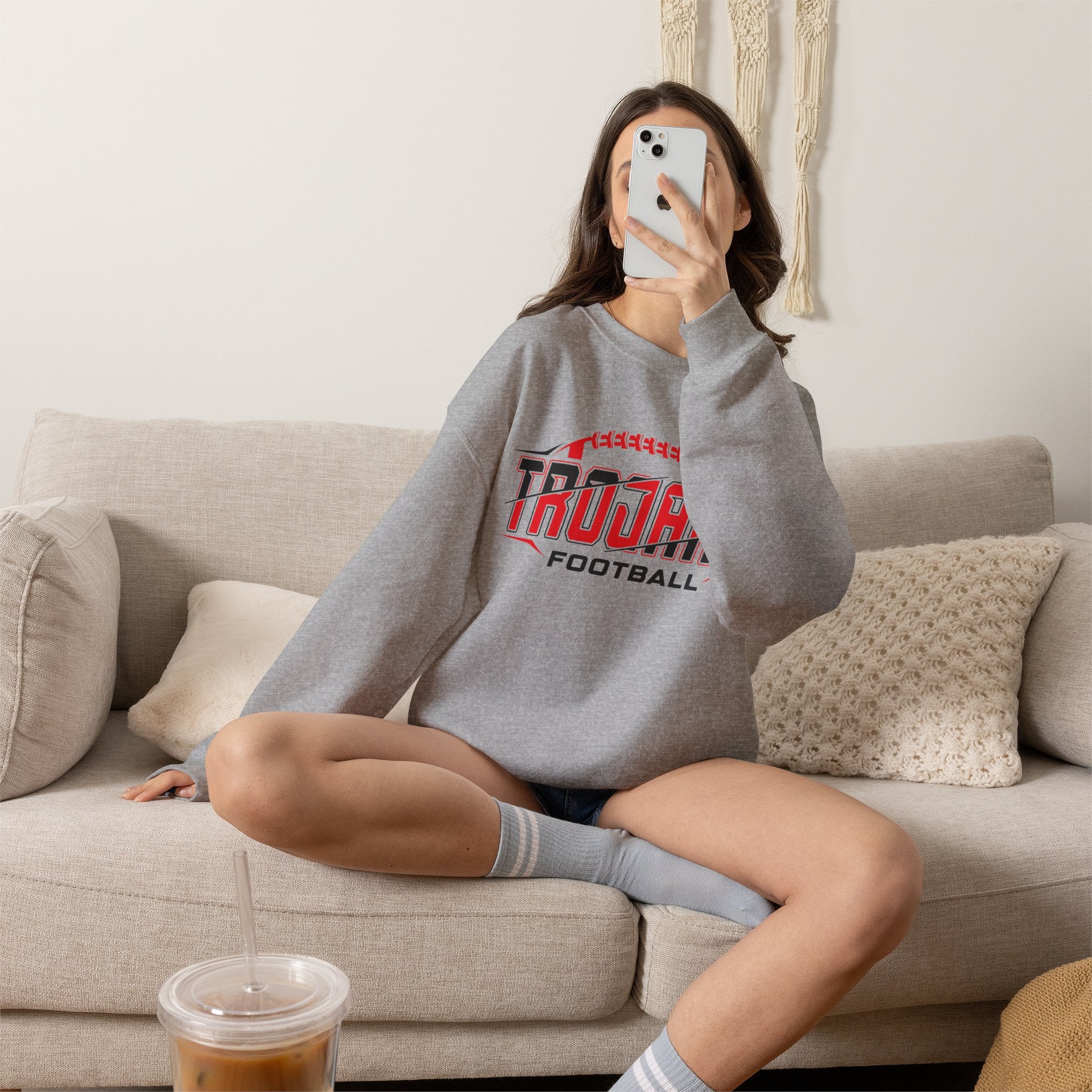 Trojans Football Crewneck Sweatshirt