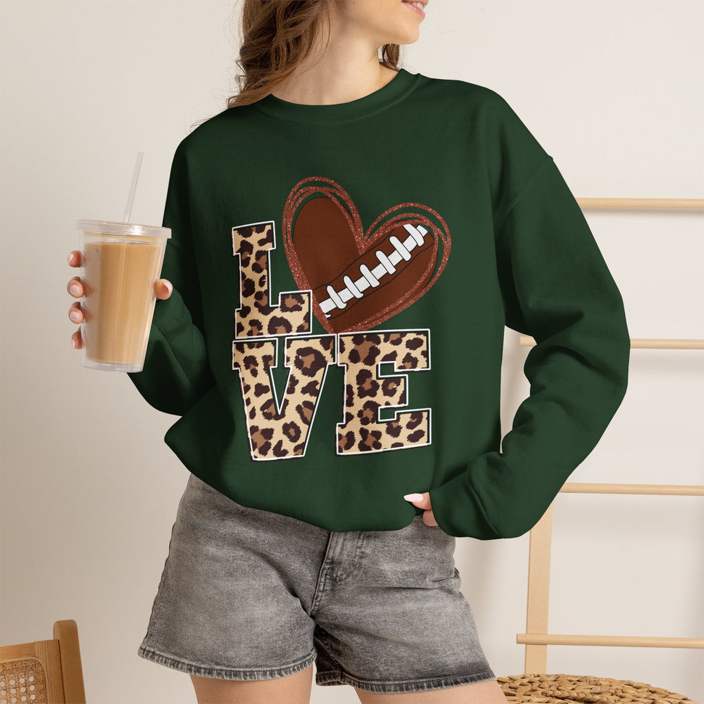 Football Love Leopard Sweatshirt