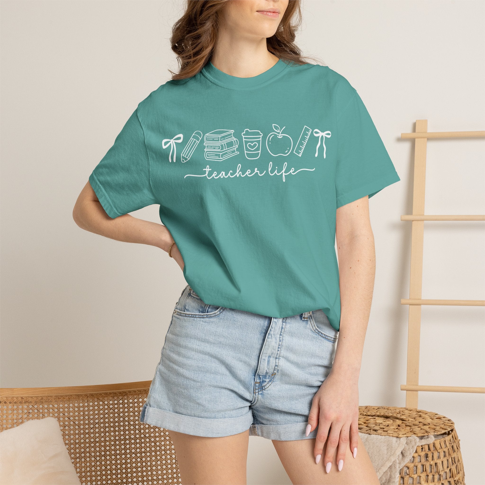 Teacher T-Shirt — Minimal Vintage Cream Tee