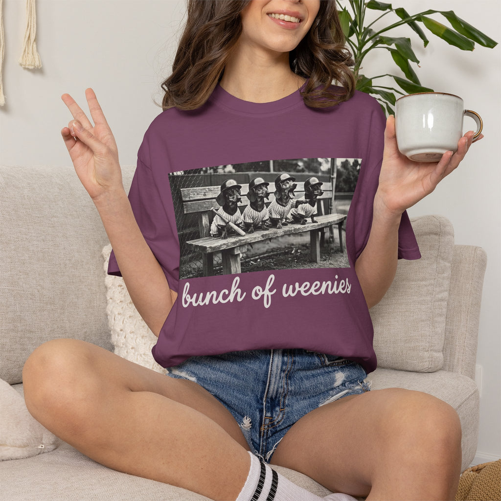 Vintage Bunch of Weenies White Text Photo T-Shirt