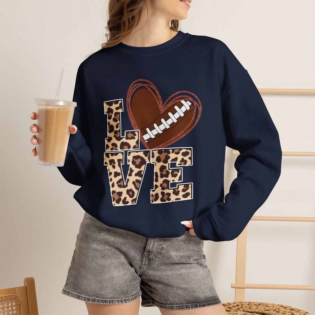 Football Love Leopard Sweatshirt