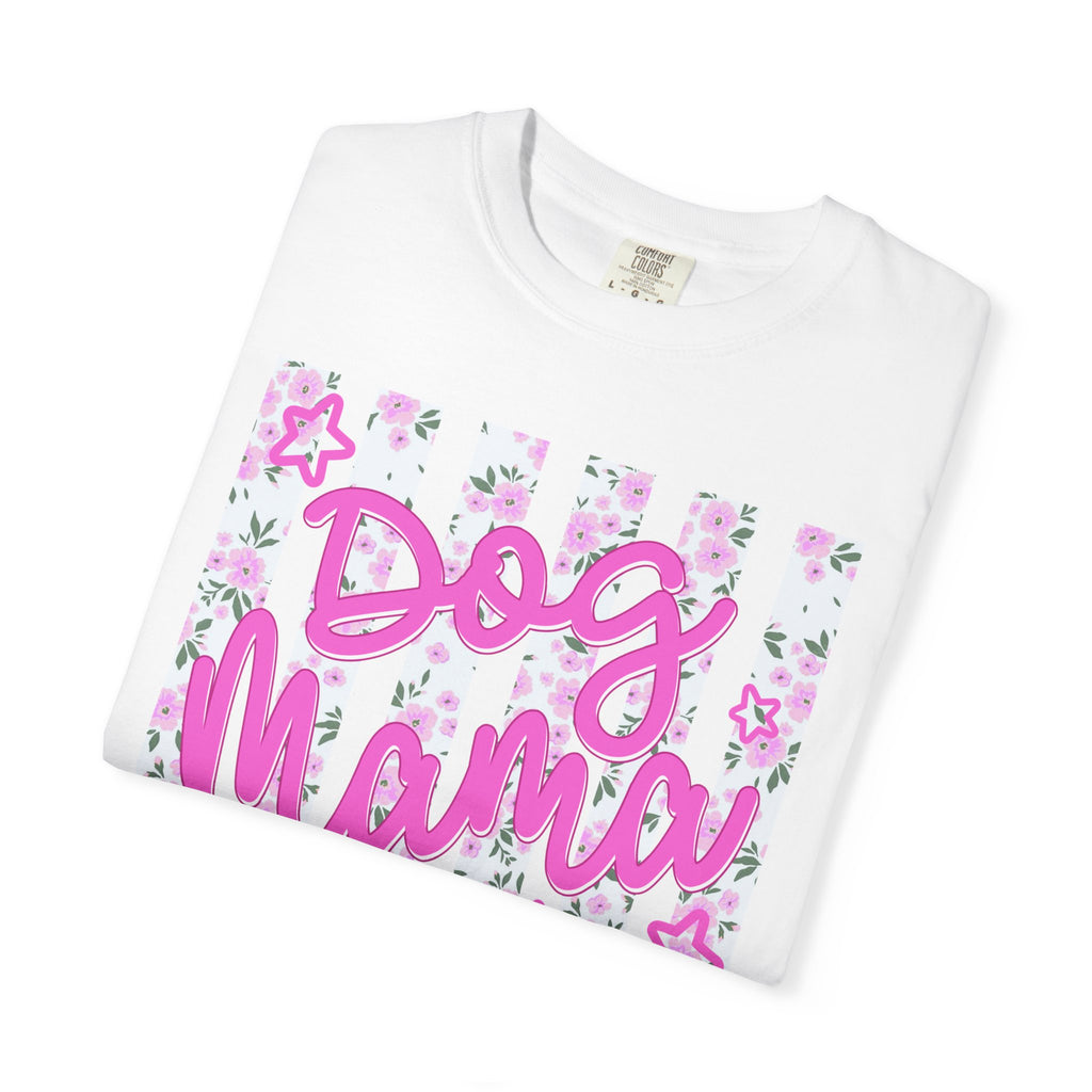 Dog Mama Floral Flag T-Shirt