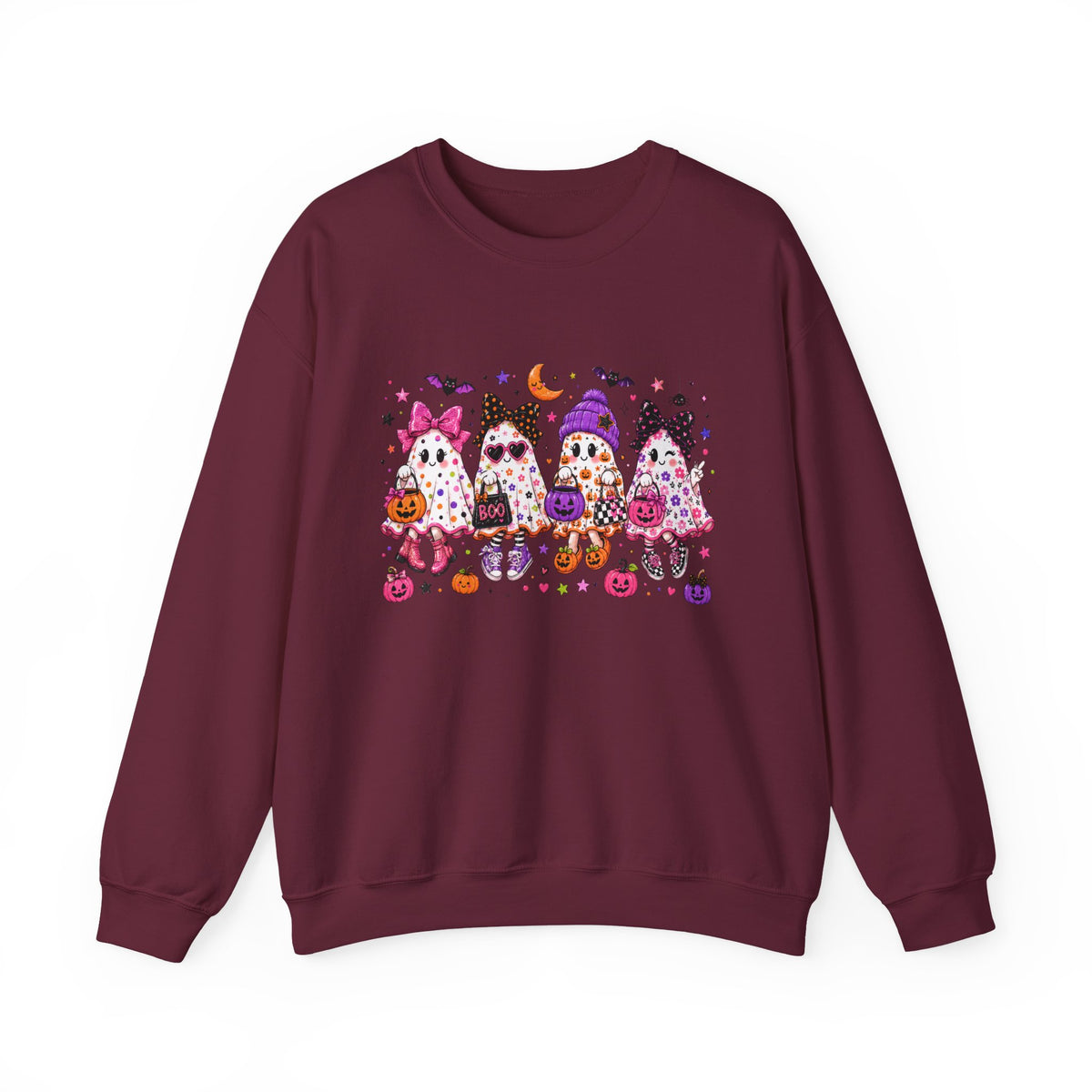 Halloween Gnomes Crewneck Sweatshirt — Cute Trick-or-Treat Gnome Halloween Sweater