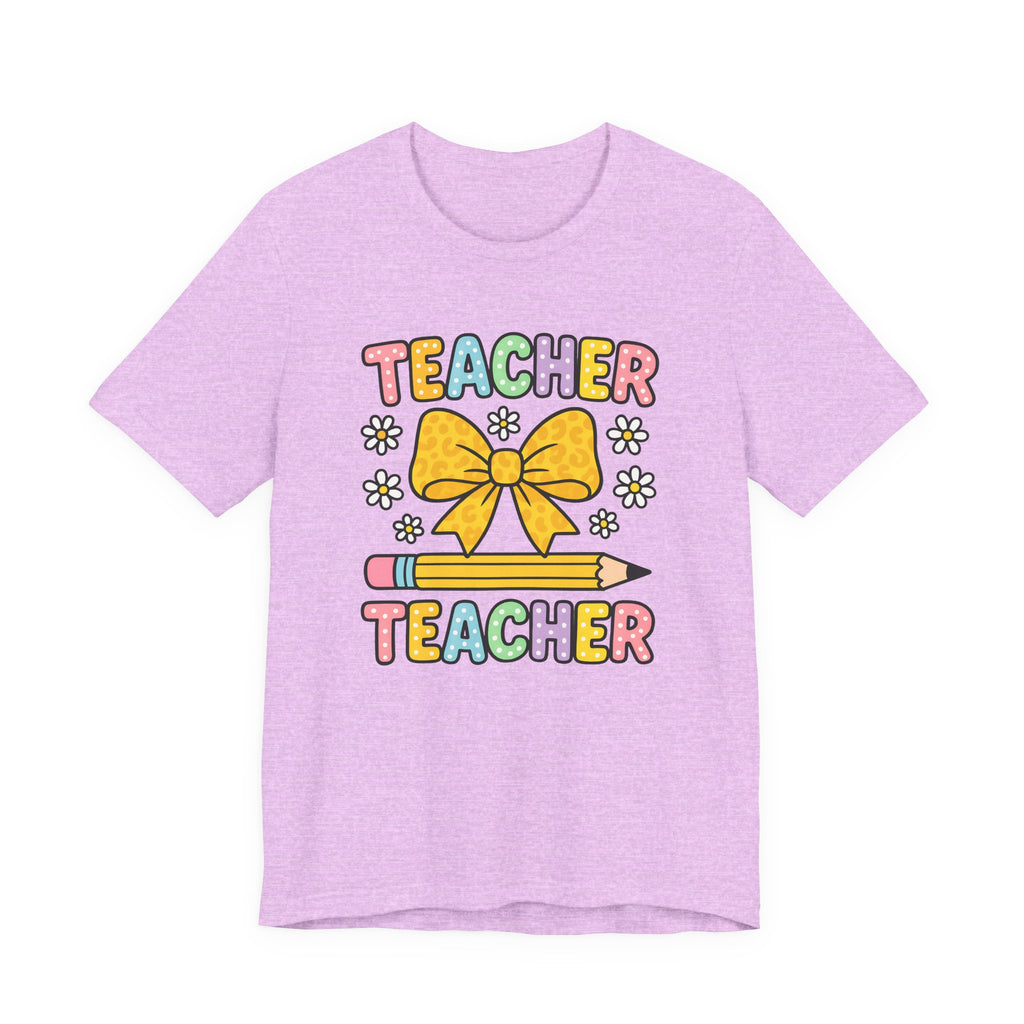 Teacher Bow Pencil T-Shirt