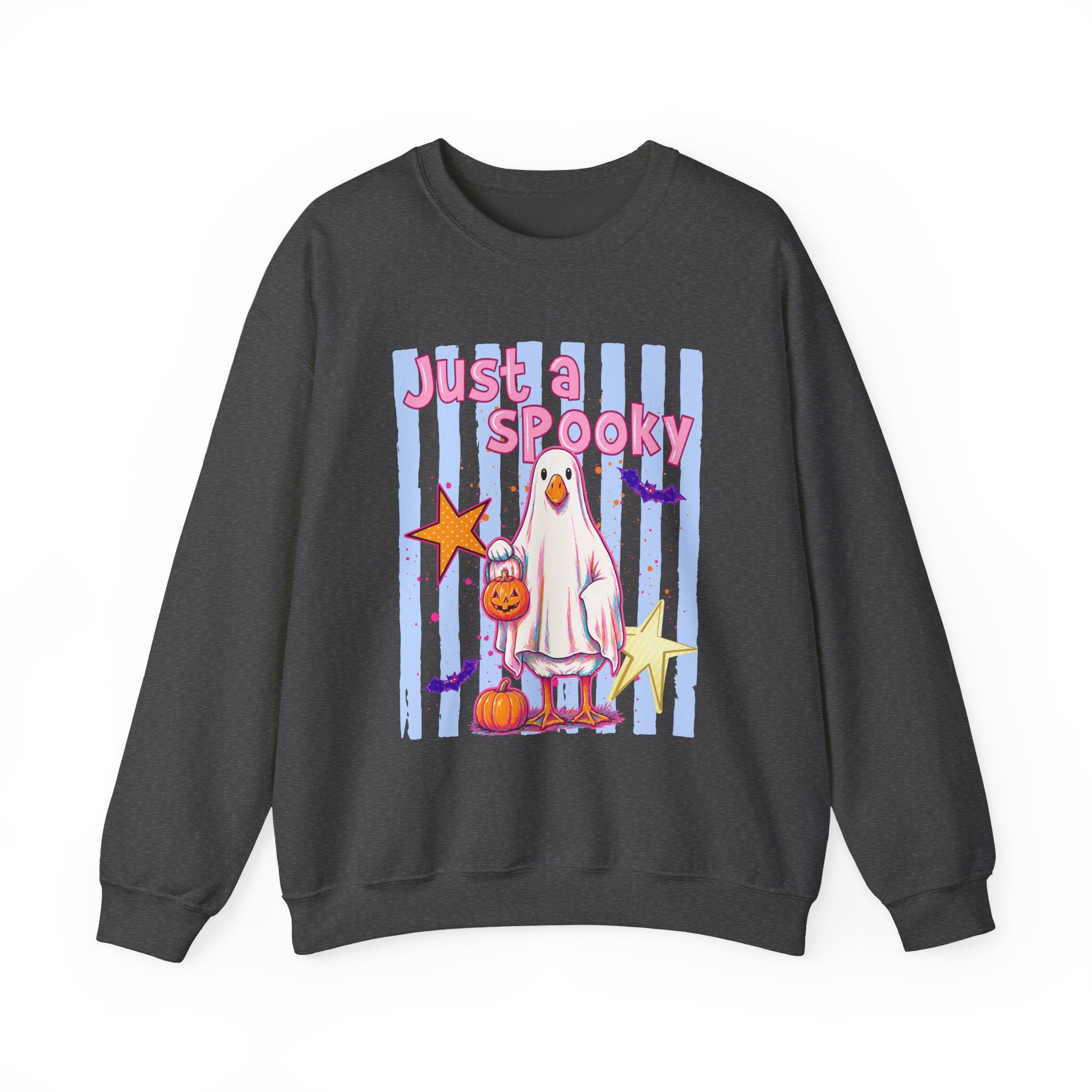 Ghost Costume Sweatshirt — "Just a Spooky" Cute Halloween Crewneck