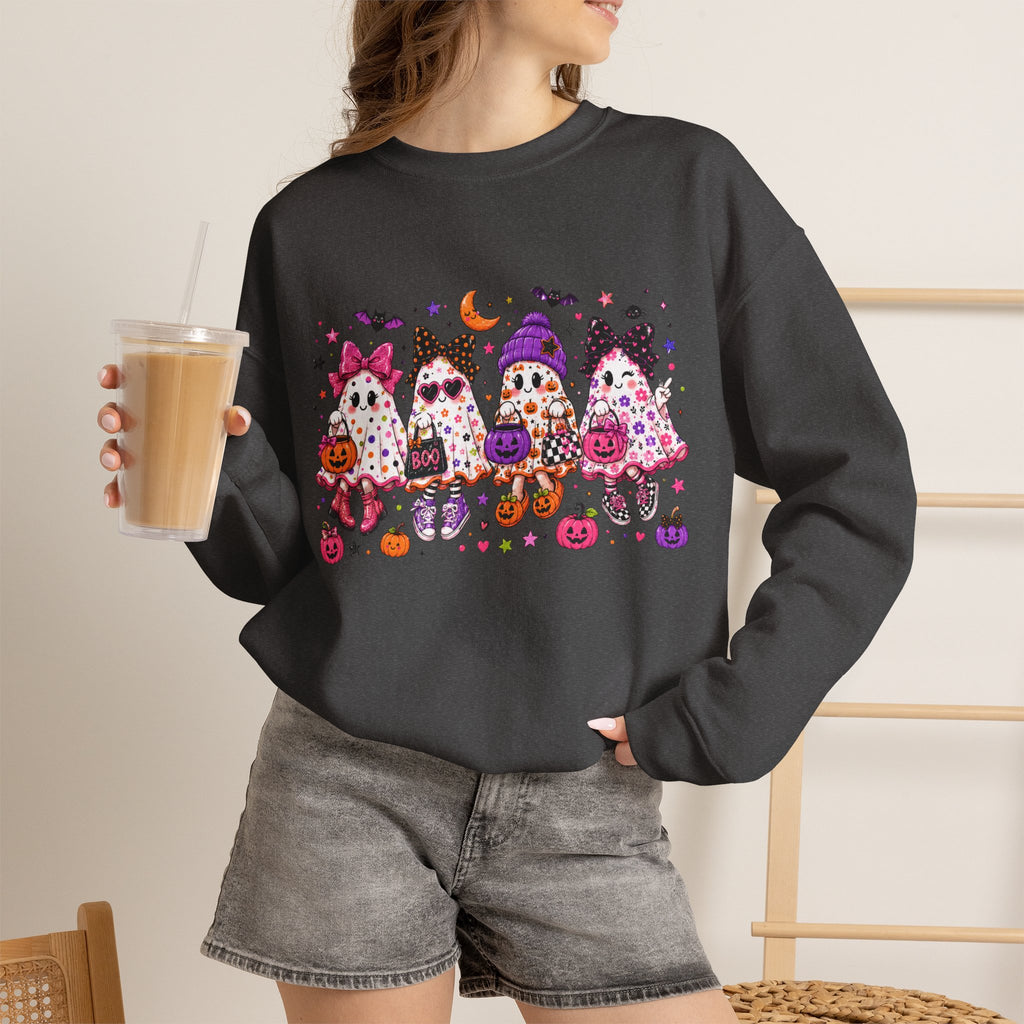 Halloween Gnomes Crewneck Sweatshirt — Cute Trick-or-Treat Gnome Halloween Sweater