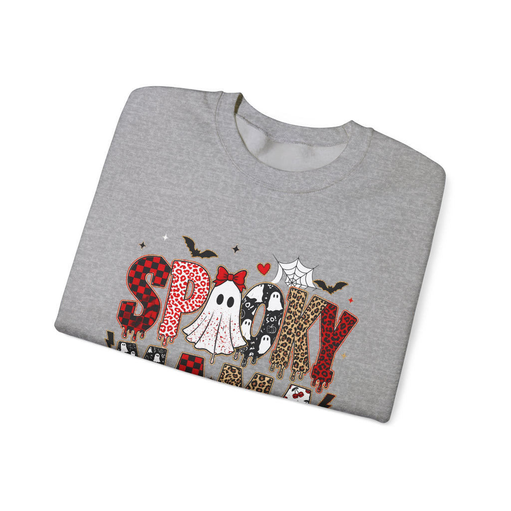 Spooky Mama Sweatshirt — Halloween Ghost Pumpkin Crewneck