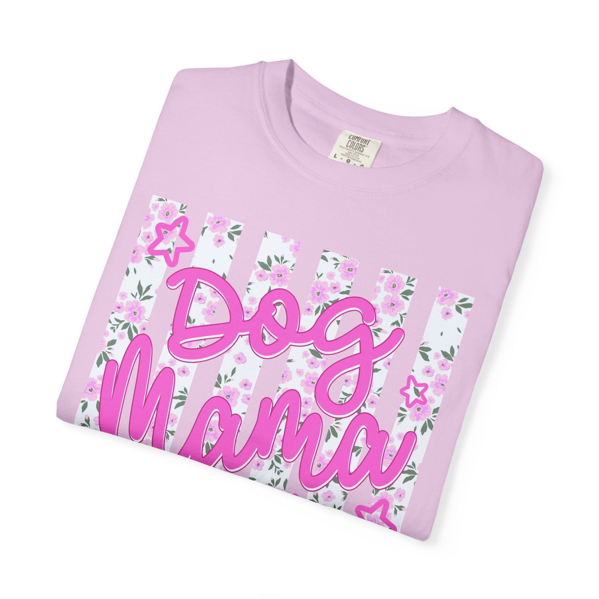 Dog Mama Floral Flag T-Shirt