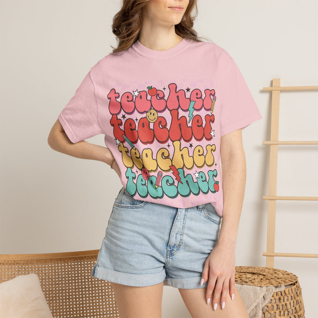 Retro Teacher Smile T-shirt
