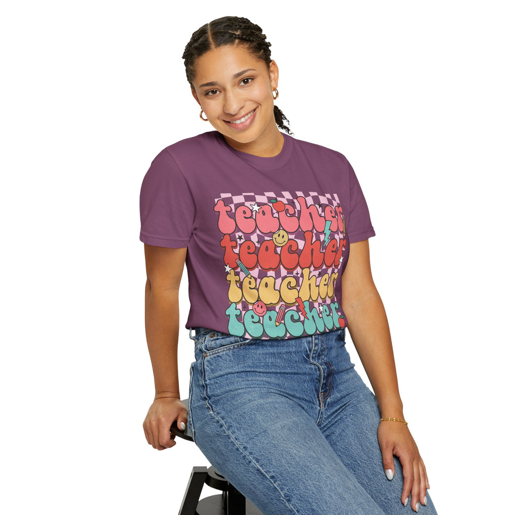 Retro Teacher Smile T-shirt