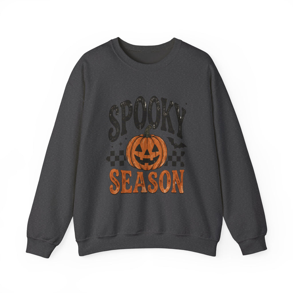 Spooky Season Sweatshirt — Pumpkin Jack-O'-Lantern Halloween Crewneck