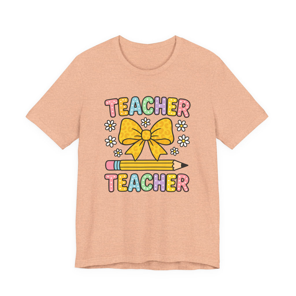 Teacher Bow Pencil T-Shirt