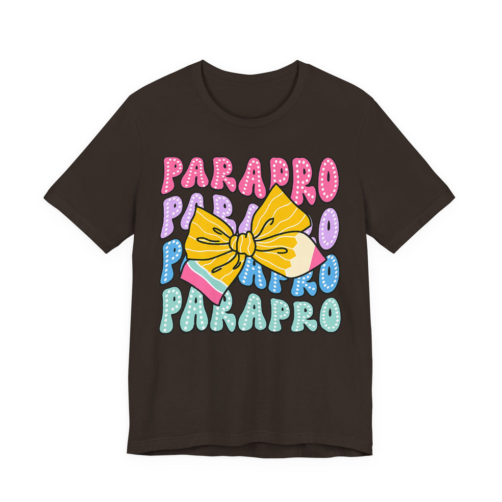 Parapro T-Shirt — Colorful Paraprofessional Bow Tee