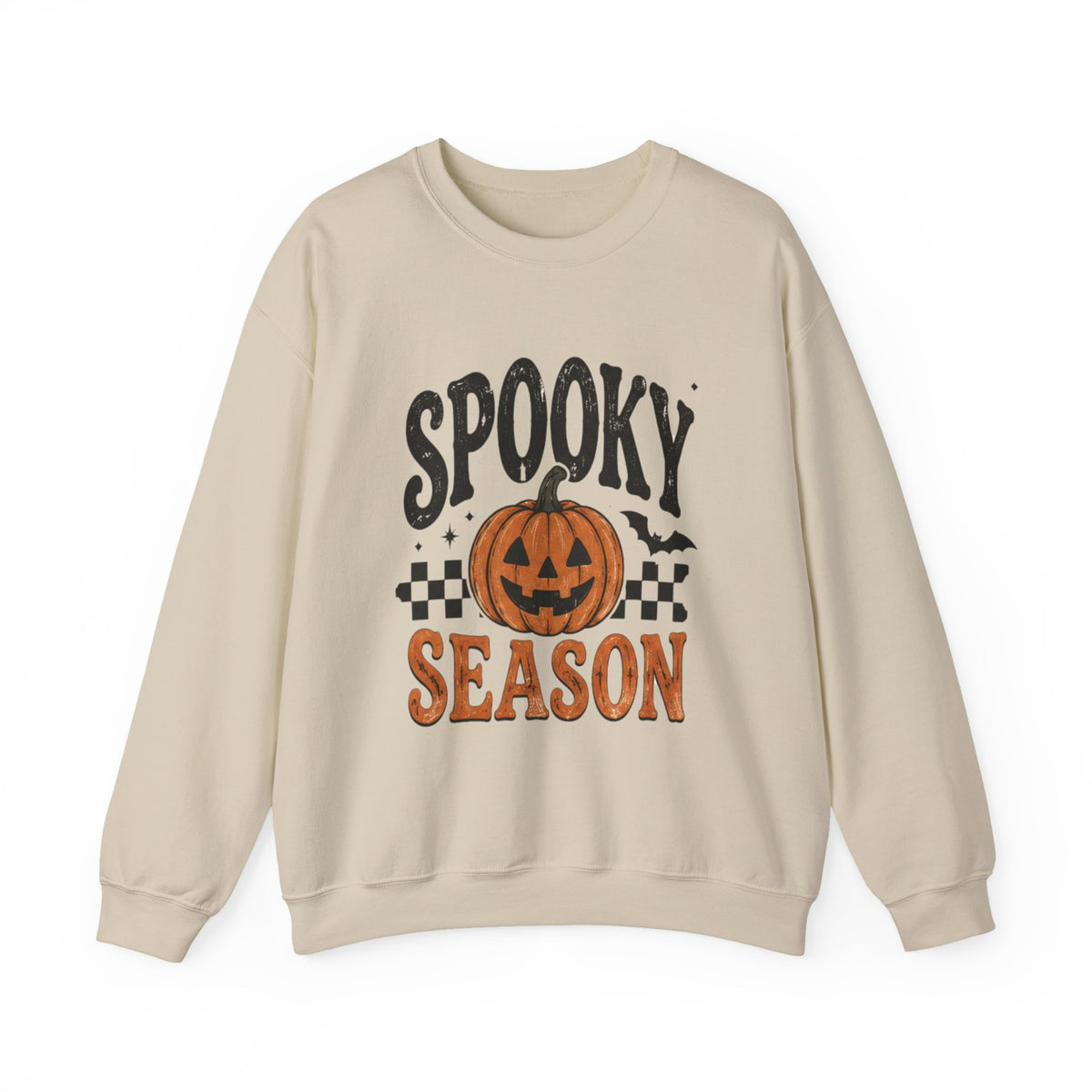 Spooky Season Sweatshirt — Pumpkin Jack-O'-Lantern Halloween Crewneck